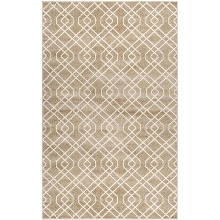 Safavieh 4 x 6 ft. Amherst Power Loomed Rectangle Area Rug Wheat & Beige AMT407S-4